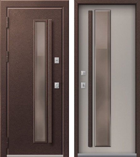 Центурион Т-4 PREMIUM Шоколад муар-Кашемир грей (цвет стекла Bronze)